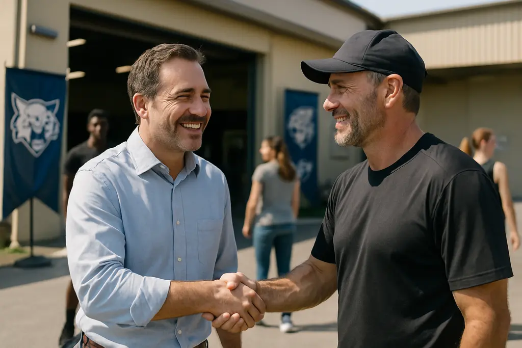 Team Business Partnerships Build Community Support