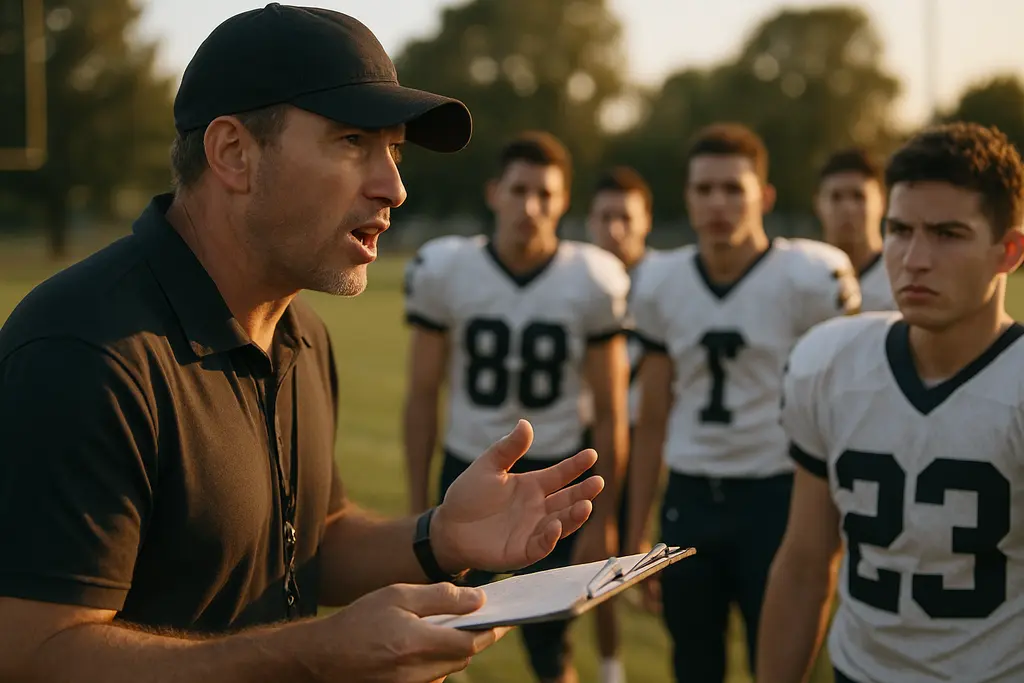 North Texas eligibility discussion at a high school football practice field